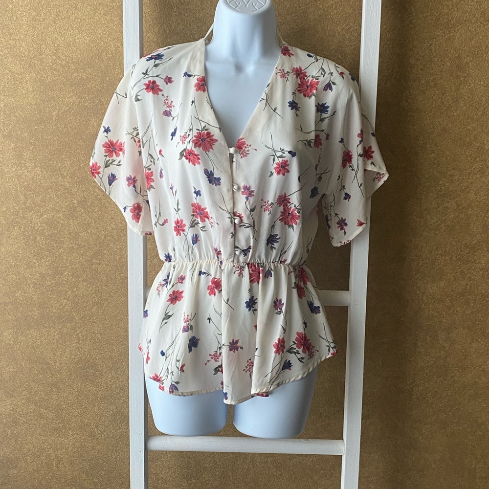 Sienna sky floral blouse